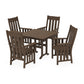 POLYWOOD Acadia 5-Piece Farmhouse Dining Set — Kona