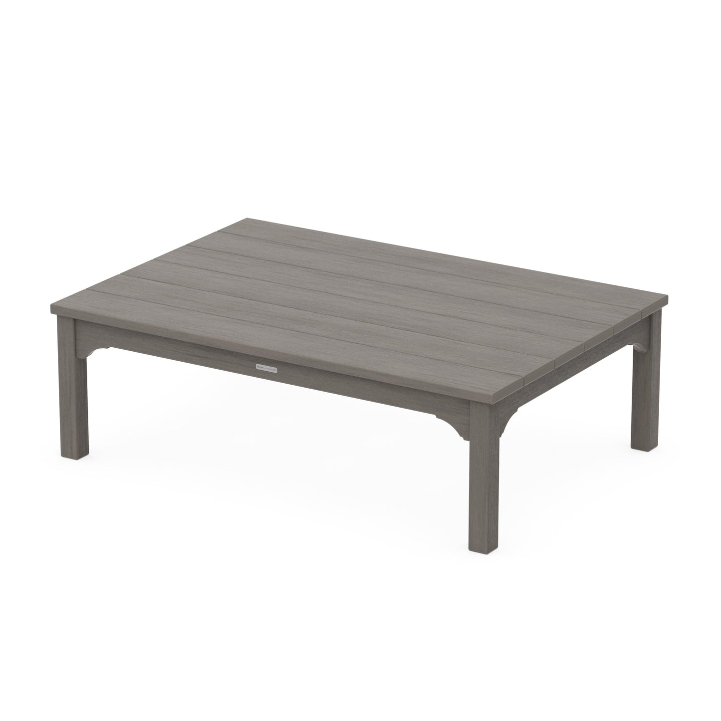 POLYWOOD Chinoiserie Coffee Table — Driftwood