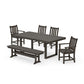 POLYWOOD Traditional Garden 6-Piece Dining Set — Vintage Coffee