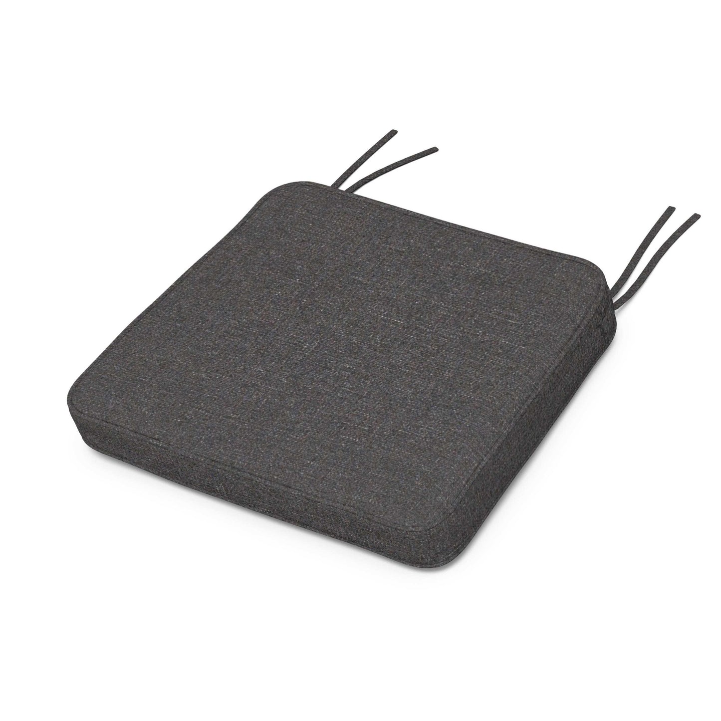 POLYWOOD Chinoiserie Arm Chair Seat Cushion — Ash Charcoal