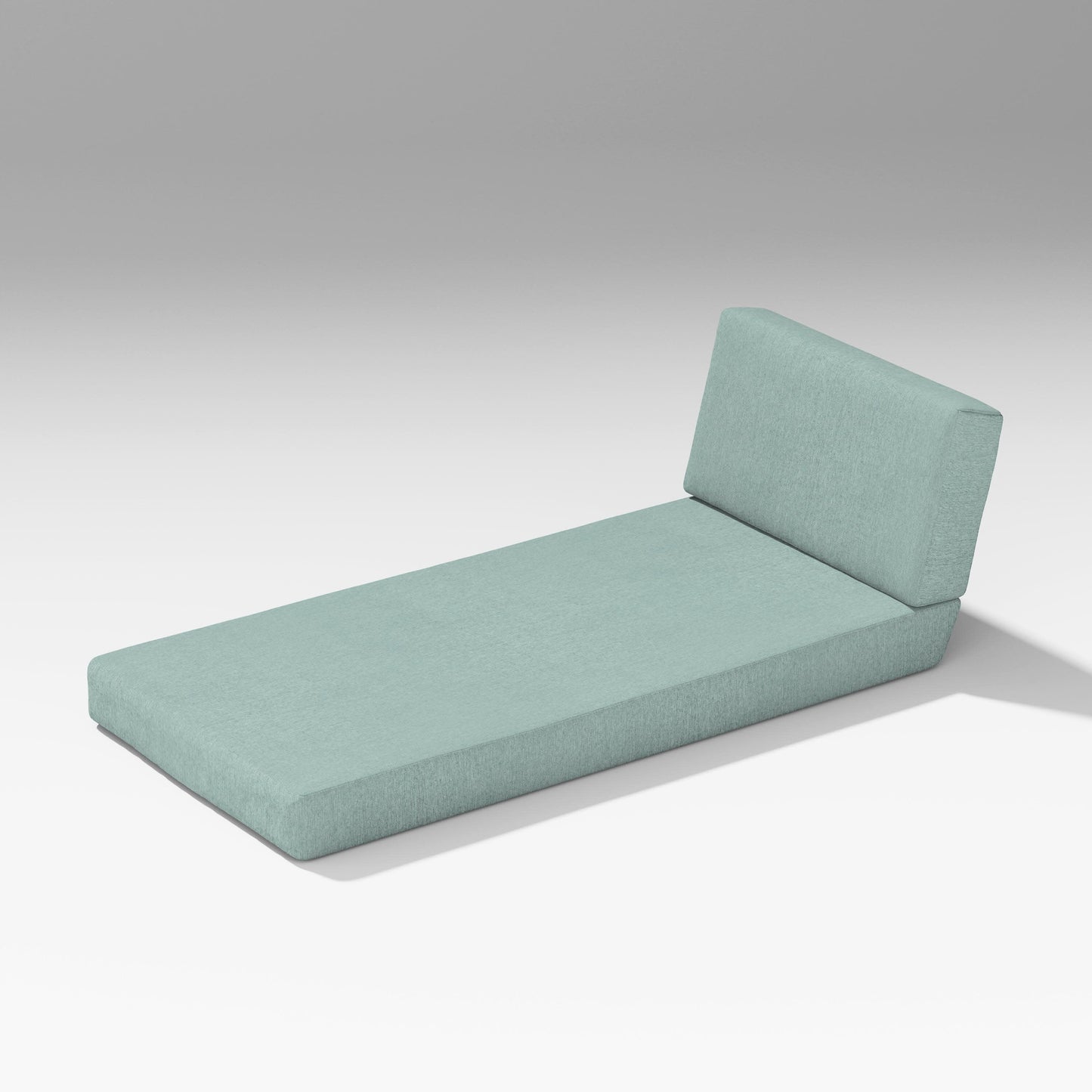 POLYWOOD Latitude Modular Chaise Seat/Back Combo — Glacier Spa