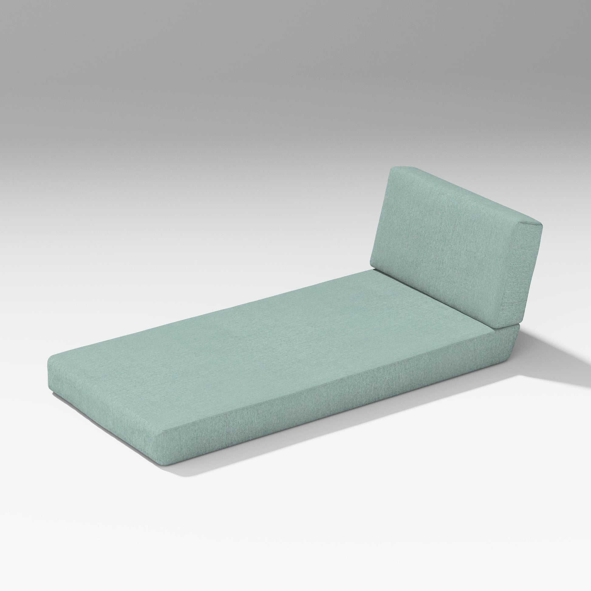 POLYWOOD Latitude Modular Chaise Seat/Back Combo — Glacier Spa