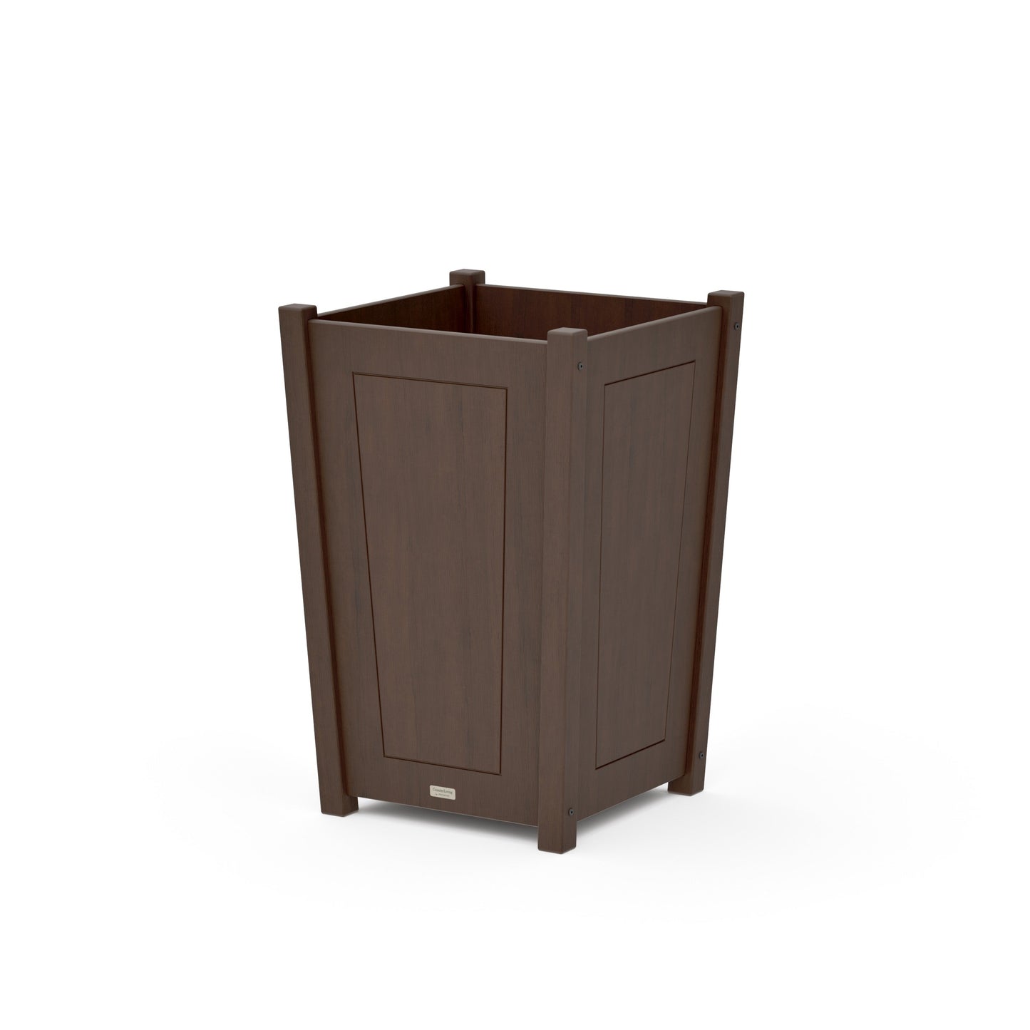 POLYWOOD Country Living Large Tapered Square Planter Box — Kona
