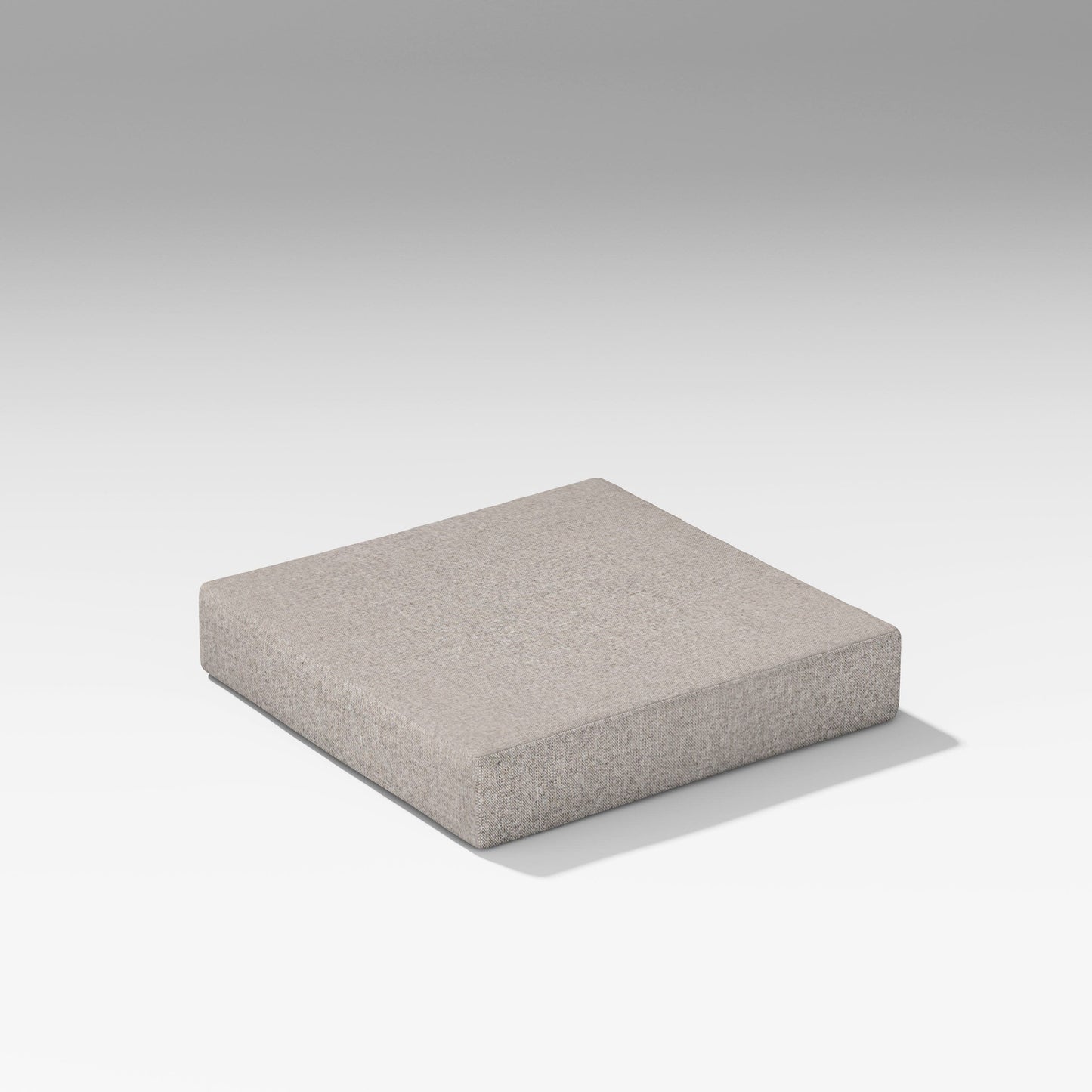 POLYWOOD Latitude Modular Ottoman Seat Cushion — Weathered Tweed
