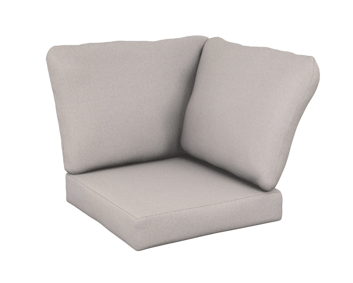 POLYWOOD Baffle Modular Corner Cushion — Dune Burlap