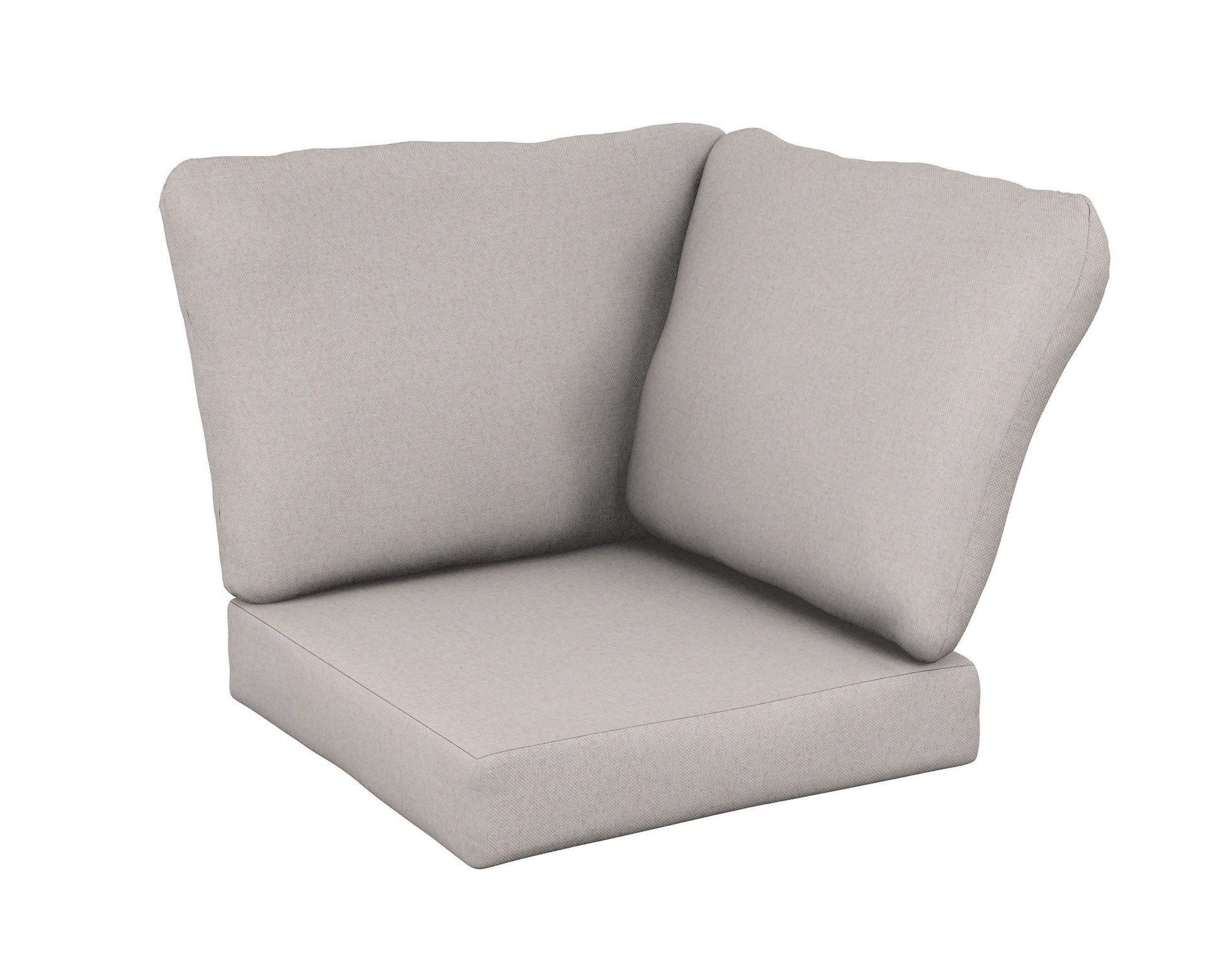 POLYWOOD Baffle Modular Corner Cushion — Dune Burlap