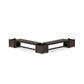 POLYWOOD 60" Vineyard L- Shaped Planter Bench Corner Set — Vintage Coffee