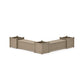 POLYWOOD 48" Nautical L- Shaped Planter Storage Bench Corner Set- Large — Vintage Sahara
