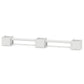 POLYWOOD 60" Nautical Straight Double Planter Bench Set - Large — White