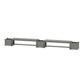 POLYWOOD 60" Nautical Straight Double Planter Bench Set — Slate Grey