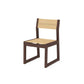 POLYWOOD EDGE Sling Dining Side Chair — Mahogany / Dupioni Apricot Sling