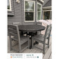 POLYWOOD 48" Round Farmhouse Dining Table
