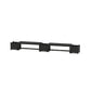 POLYWOOD 48" Nautical Straight Double Planter Bench Set — Black