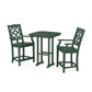 POLYWOOD Chinoiserie 3-Piece Counter Set — Green