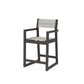 POLYWOOD EDGE Sling Counter Arm Chair — Vintage Coffee / Birch Sling
