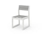 POLYWOOD EDGE Sling Dining Side Chair — White / Metallic Sling