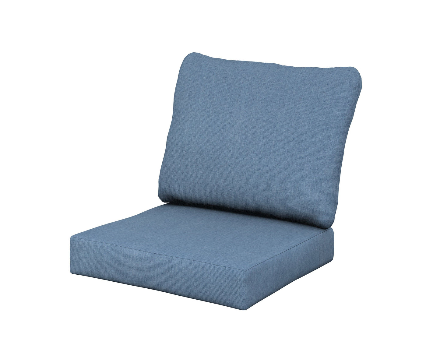 POLYWOOD Baffle Seat/Back Cushion — Sky Blue