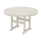 POLYWOOD Nautical Trestle 60" Round Counter Table — Sand