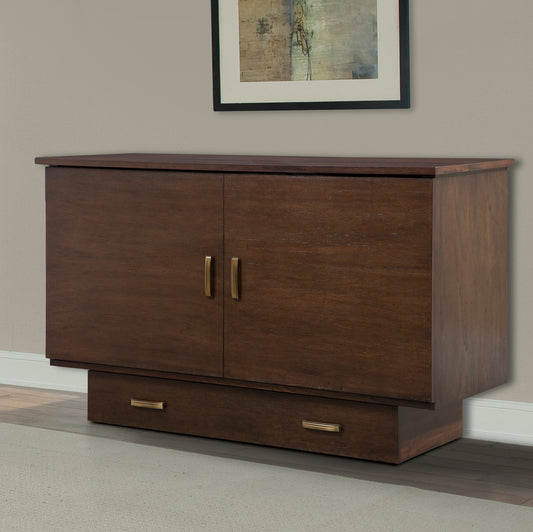 Arason Pekoe cabinet bed — Medium Brown finish