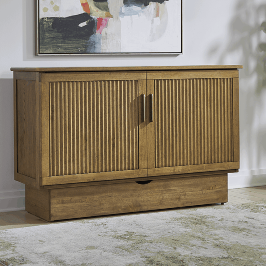 Arason Verona cabinet bed — Warm Brown finish