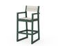 POLYWOOD EDGE Sling Bar Arm Chair — Green / Parchment Sling