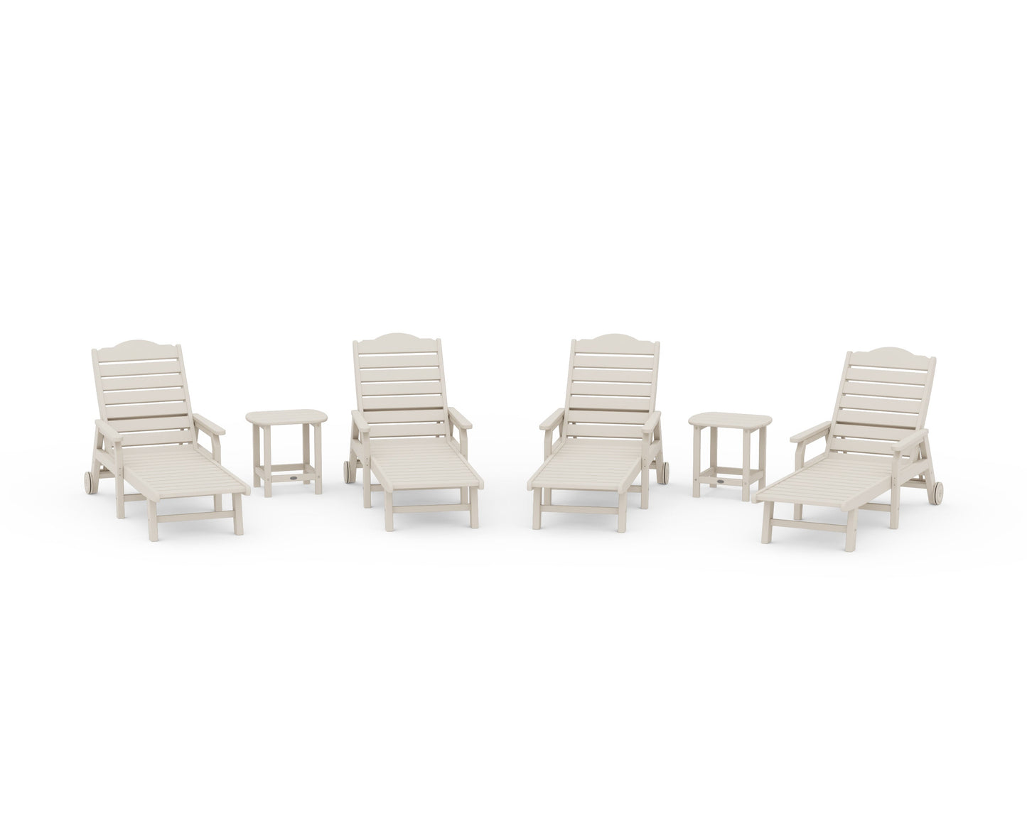 POLYWOOD 6-Piece Savannah Chaise Lounge Set — Sand