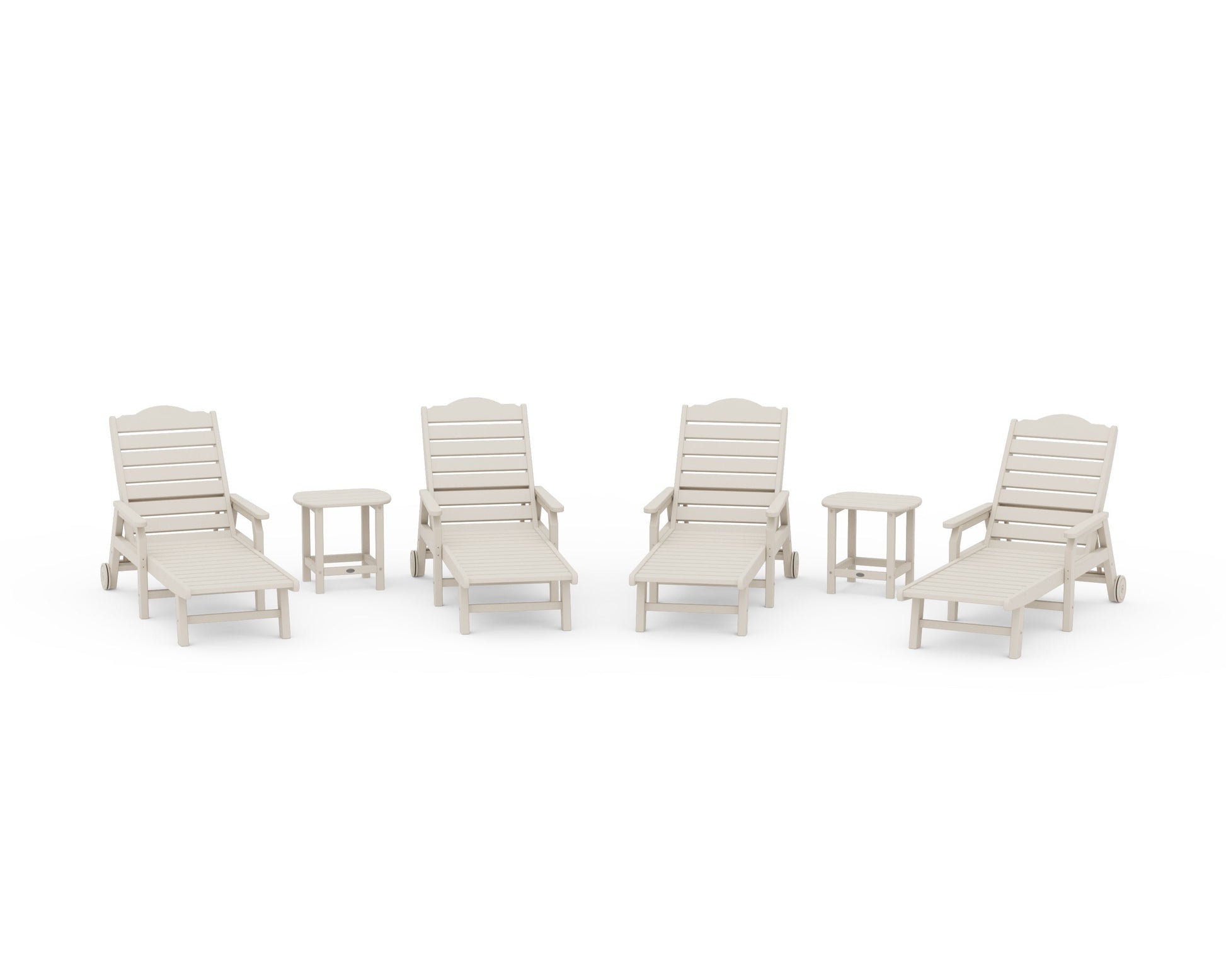 POLYWOOD 6-Piece Savannah Chaise Lounge Set — Sand