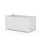 POLYWOOD Vineyard Large Rectangle Double Planter Box — White