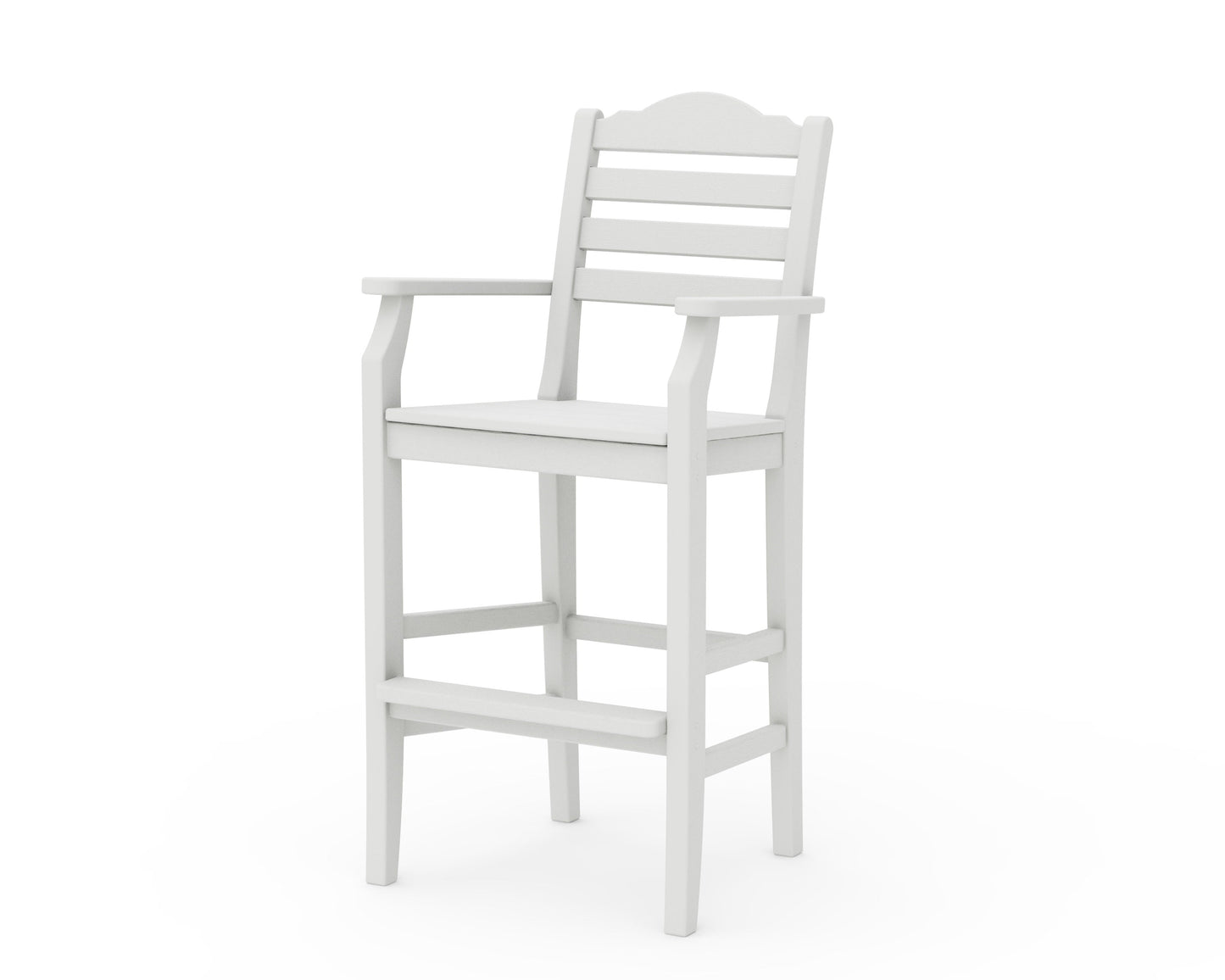 POLYWOOD Savannah Bar Arm Chair — Vintage White