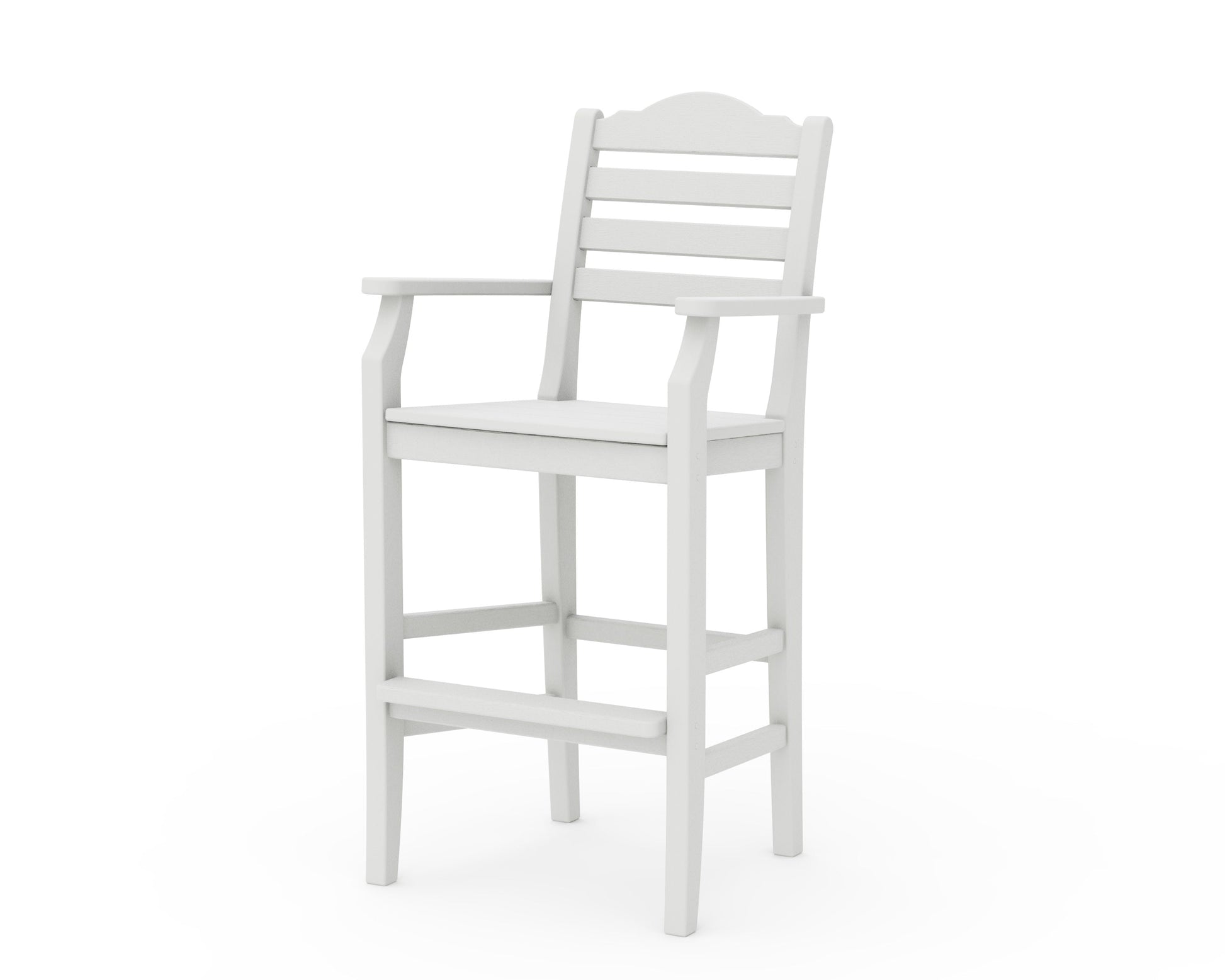 POLYWOOD Savannah Bar Arm Chair — Vintage White