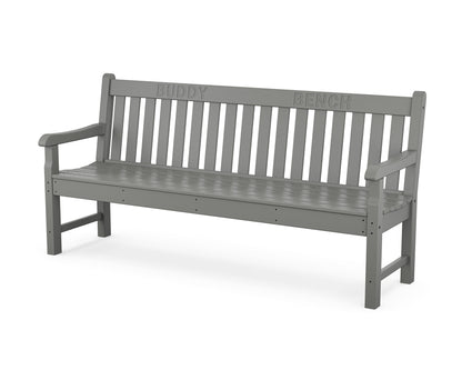 POLYWOOD 72" Buddy Bench — Slate Grey