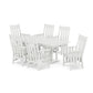 POLYWOOD Acadia Arm Chair 7-Piece Farmhouse Dining Set — White