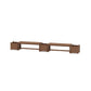 POLYWOOD 48" Vineyard Straight Double Planter Bench Set — Teak