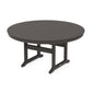 POLYWOOD 60" Round Farmhouse Dining Table — Vintage Coffee