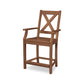 POLYWOOD Braxton Counter Arm Chair — Teak