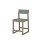 POLYWOOD EDGE Sling Counter Side Chair — Vintage Sahara / Dupioni Sea Mist Sling
