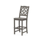 POLYWOOD Chinoiserie Bar Side Chair — Driftwood