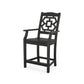 POLYWOOD Chinoiserie Counter Arm Chair — Black