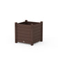POLYWOOD Nautical Large Square Planter Box — Mahogany