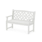 POLYWOOD Chinoiserie 48" Garden Bench — Vintage White