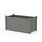 POLYWOOD Nautical Large Rectangle Double Planter Box — Slate Grey