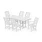 POLYWOOD Chinoiserie 7-Piece Farmhouse Dining Set — Vintage White