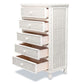 Sea Winds - Santa Cruz 5 Drawer Chest w/ Glass Top