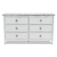 Sea Winds - Picket Fence 6-Drawer Dresser