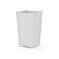 POLYWOOD Nautical Large Tapered Square Tall Planter Box — Vintage White