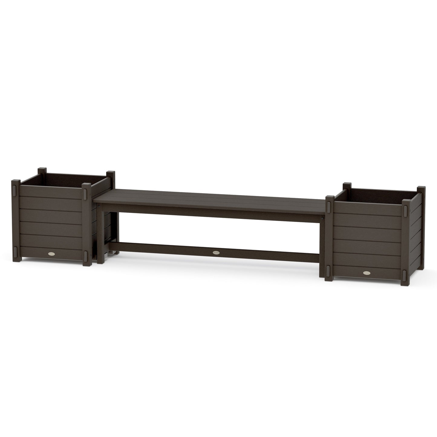 POLYWOOD 60" Nautical Straight Planter Bench Set - Large — Vintage Coffee
