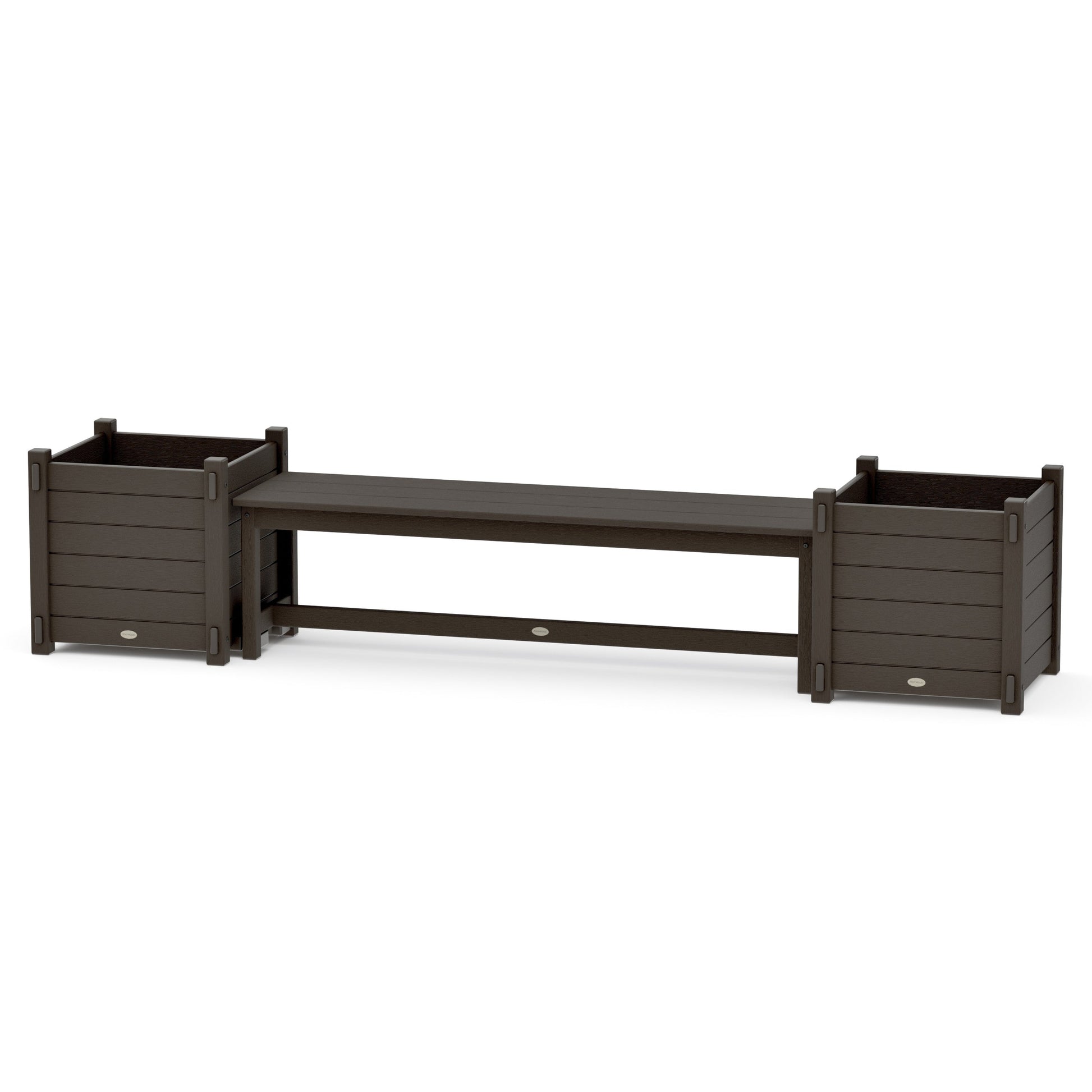 POLYWOOD 60" Nautical Straight Planter Bench Set - Large — Vintage Coffee