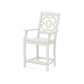 POLYWOOD Chinoiserie Counter Arm Chair — Vintage White
