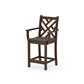 POLYWOOD Chippendale Counter Arm Chair — Kona