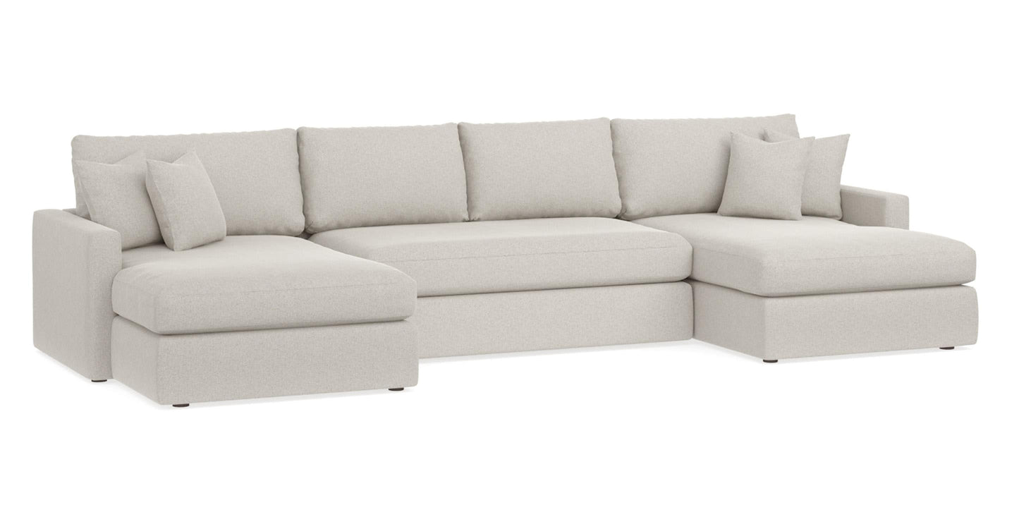 Bassett Allure Track Arm Bench Seat U-Shaped Sectional
